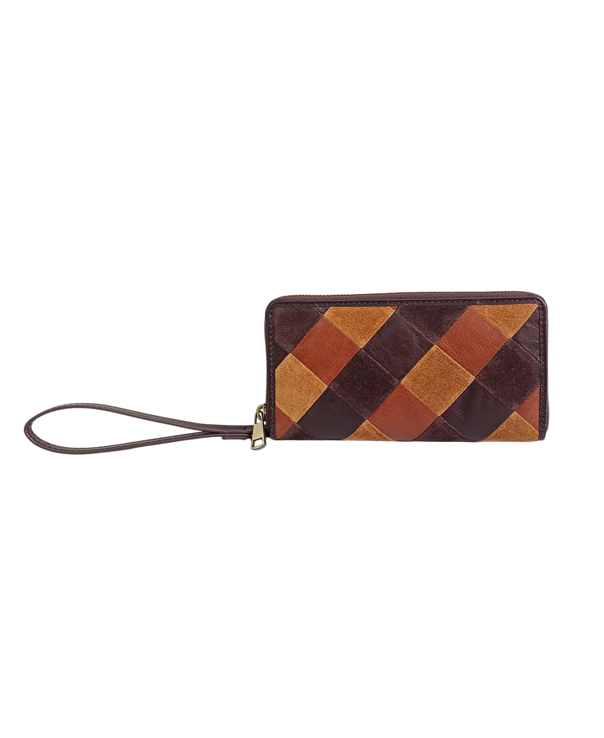PATCH TRAIN ZIP AROUND WRISTLET