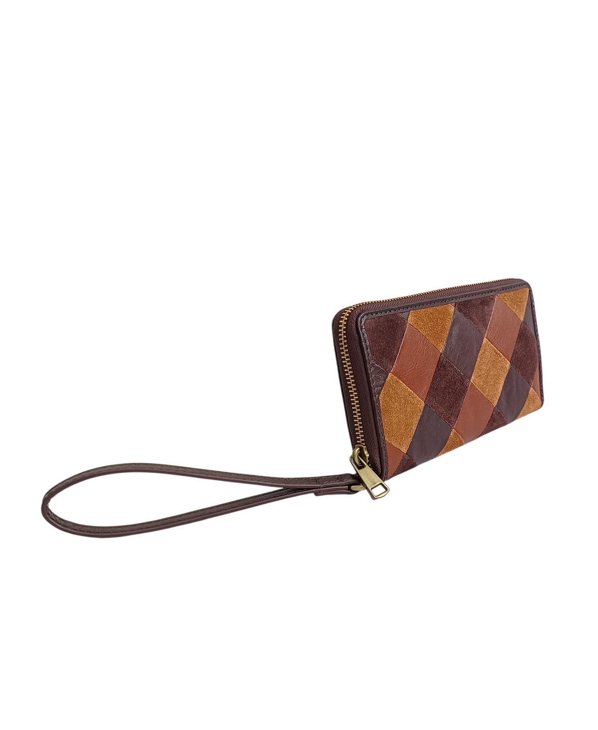 PATCH TRAIN ZIP AROUND WRISTLET